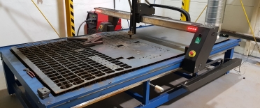 CNC Plazma router 1100*1100mm s rotační osou